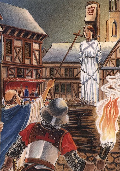 joan of arc burned at the stake painting