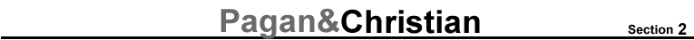 Pagan & Christian Elements