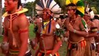 Indigenous people protest in Rio