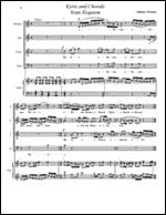 Score of Bach, Newman and Beethoven