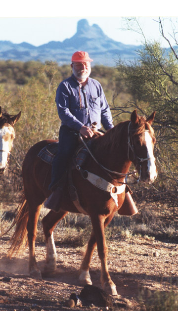 (Image of Bergin on horseback)
