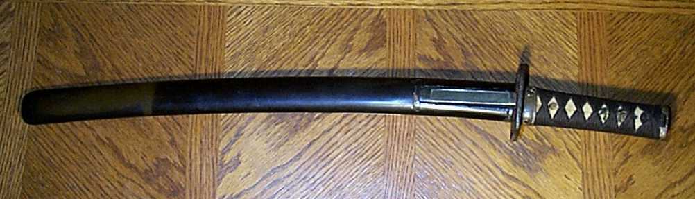 Wakizashi in scabbard